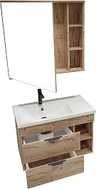 Grossman Мебель для ванной Форта 80 подвесная дуб галифакс – фотография-2